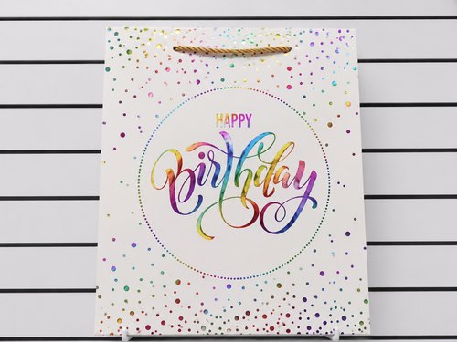 Bolsas de regalo modelo 3072 – Happy Birthday Brillante