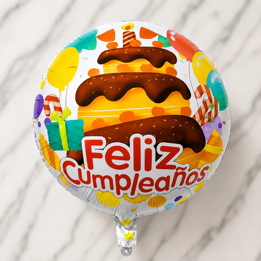 Paquete Surtido Feliz Cumpleaños – 10 Globos Metálicos Diferentes