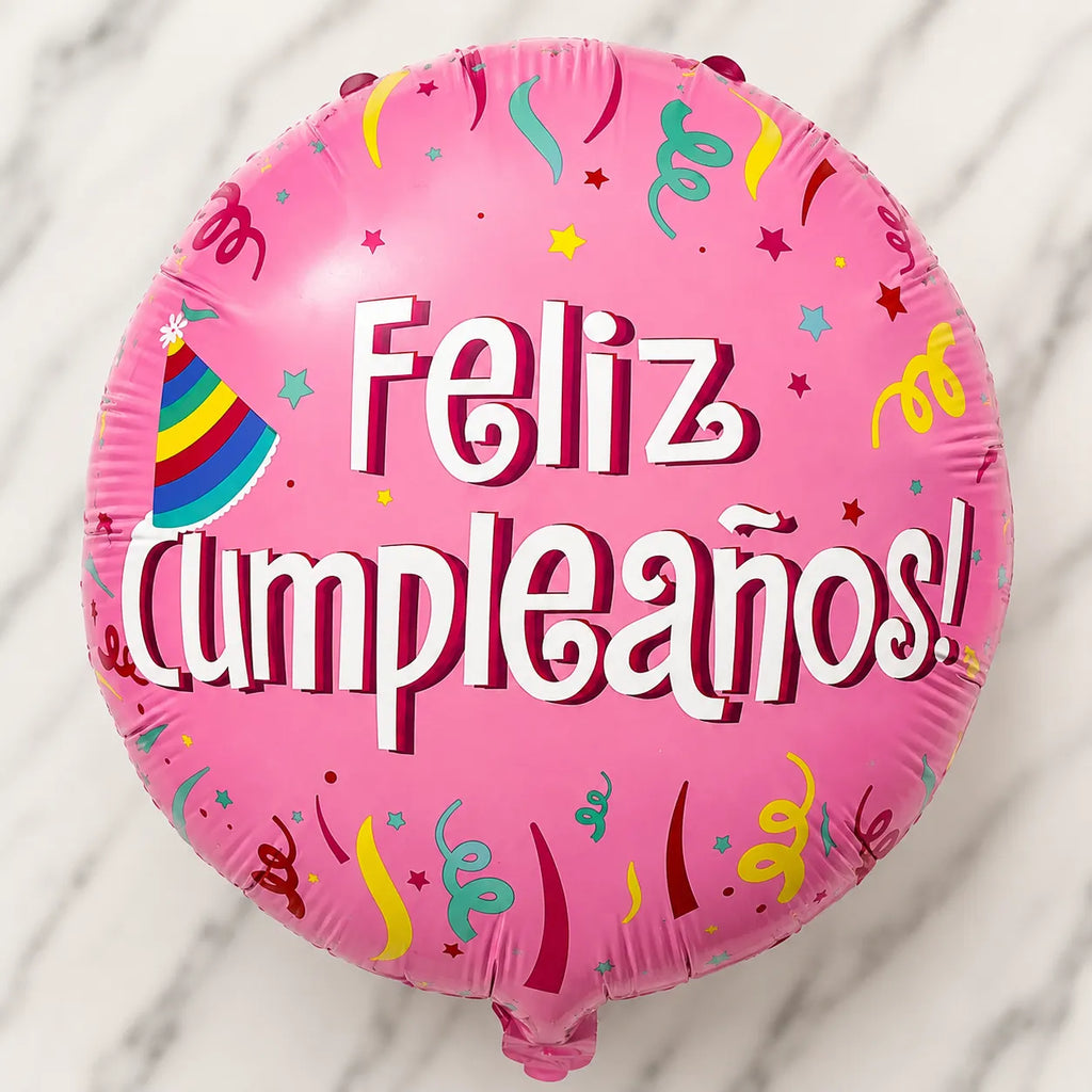 Paquete Surtido Feliz Cumpleaños – 10 Globos Metálicos Diferentes