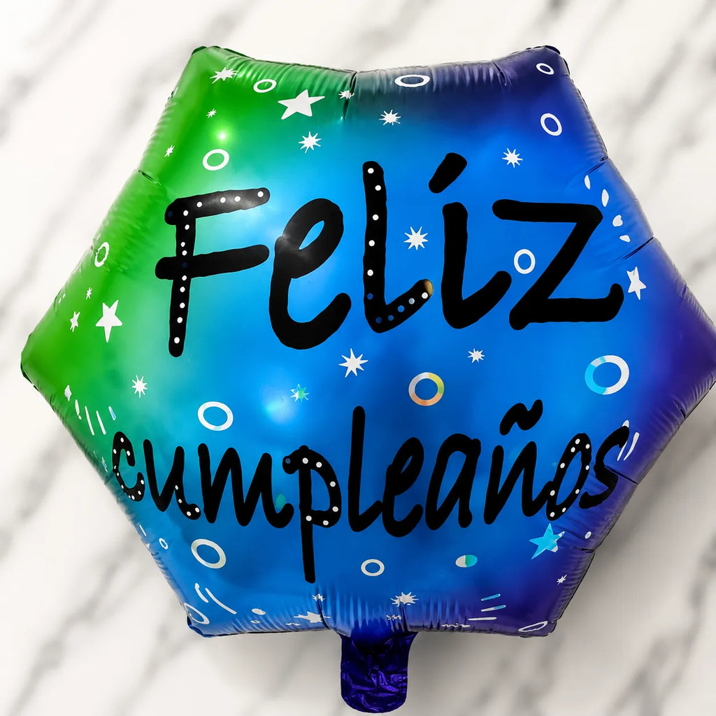 Paquete Surtido Feliz Cumpleaños – 10 Globos Metálicos Diferentes
