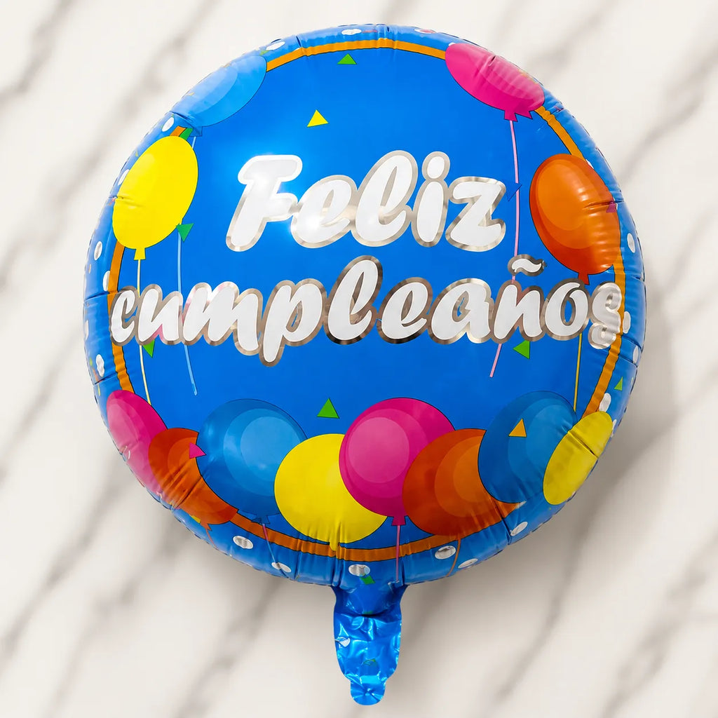Paquete Surtido Feliz Cumpleaños – 10 Globos Metálicos Diferentes