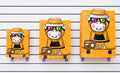 Bolsas de regalo modelo 3275 con personajes urbanos, estilo moderno y colores llamativos. Disponibles en tamaños chica, mediana y grande. Importación directa ROGLUX.