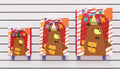 Bolsas de regalo modelo 3283 con animalitos festivos, globos, regalos y colores vibrantes para celebraciones. Disponibles en tamaños chica, mediana y grande. Importación directa ROGLUX.