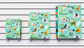 Bolsas de regalo modelo 677 con ilustraciones coloridas de animales y escenarios de aventura. Disponibles en tamaños chica, mediana y grande. Importación directa ROGLUX.